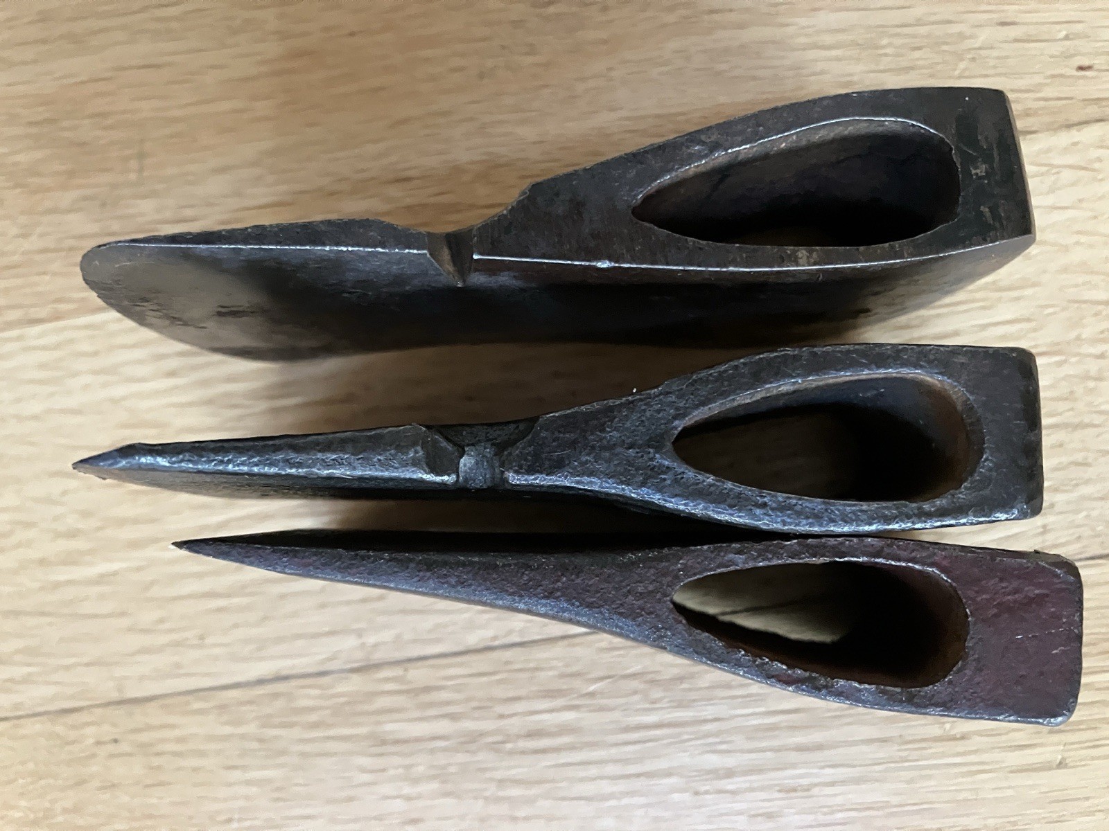 LOT OF 3 VINTAGE HATCHET HEADS – CAMP AXE BUSHCRAFT