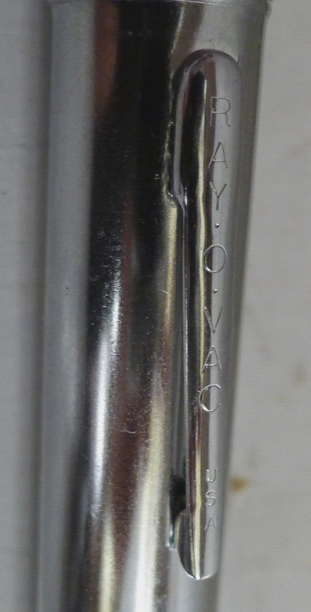 Ray-O-Vac Penlight C19-S Flashlight Toggle Switch Model w/Rare Attachment-TESTED