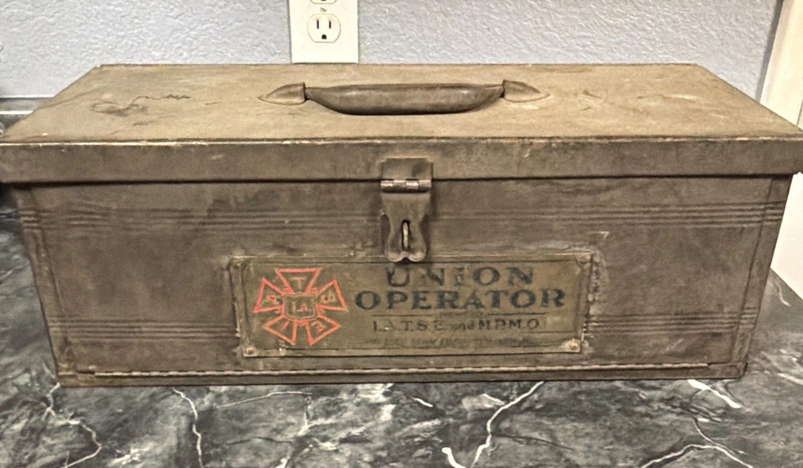 Vintage IATSE MPMO Union Operator Metal Tool Box Multi Drawer Theater Machinist