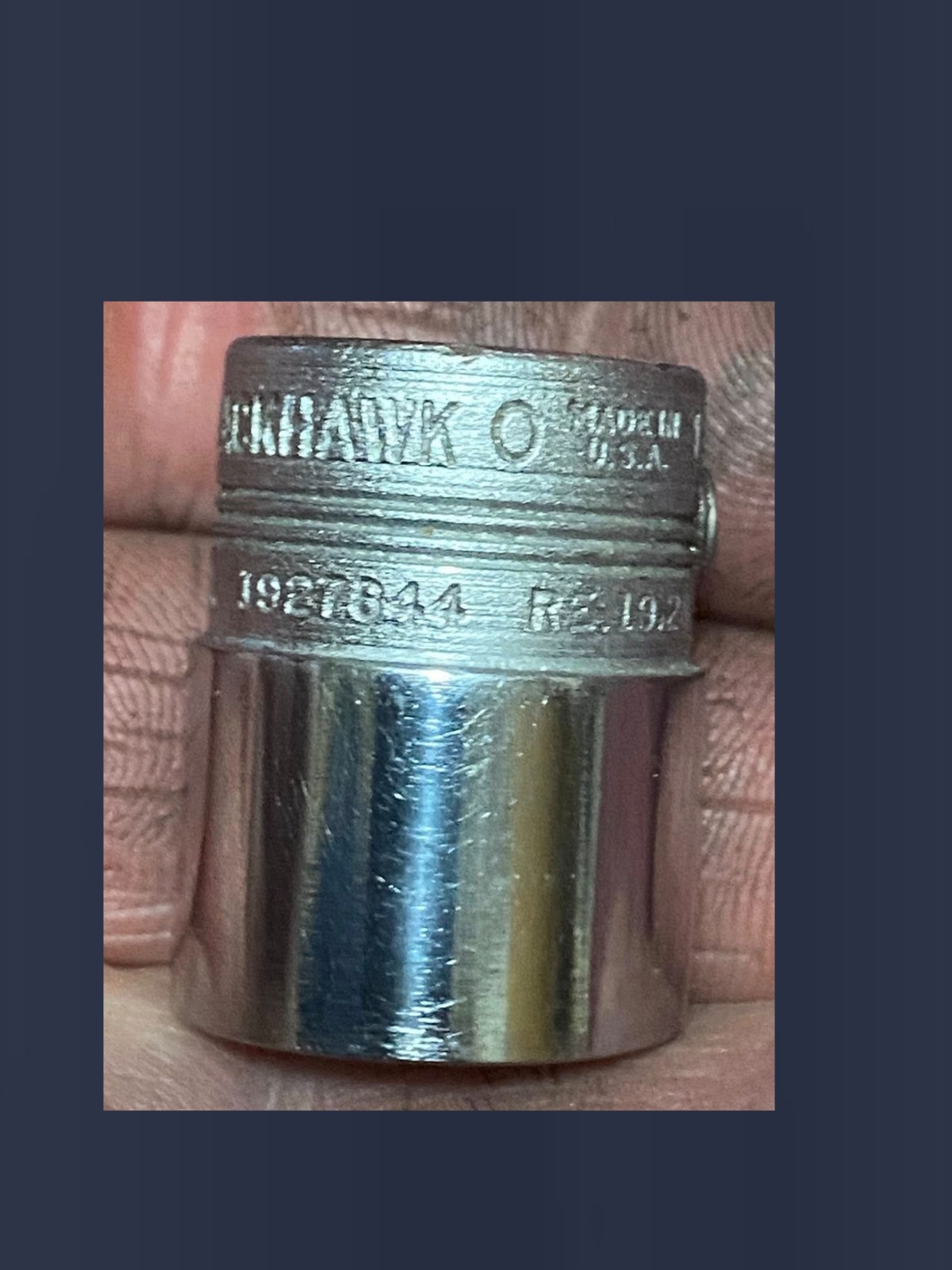 Rare Vintage Blackhawk 7/16″ Drive 19/32″ 12pt Socket 35119 USA