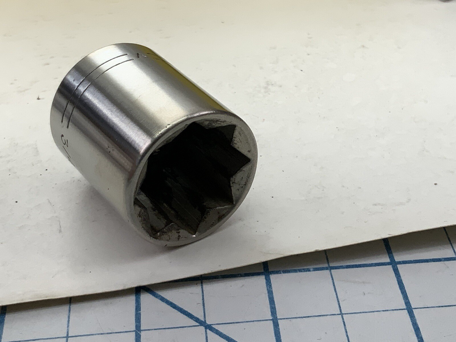Craftsman =v= Series, 1/2 drive 8pt socket, size 3/4in., USA –