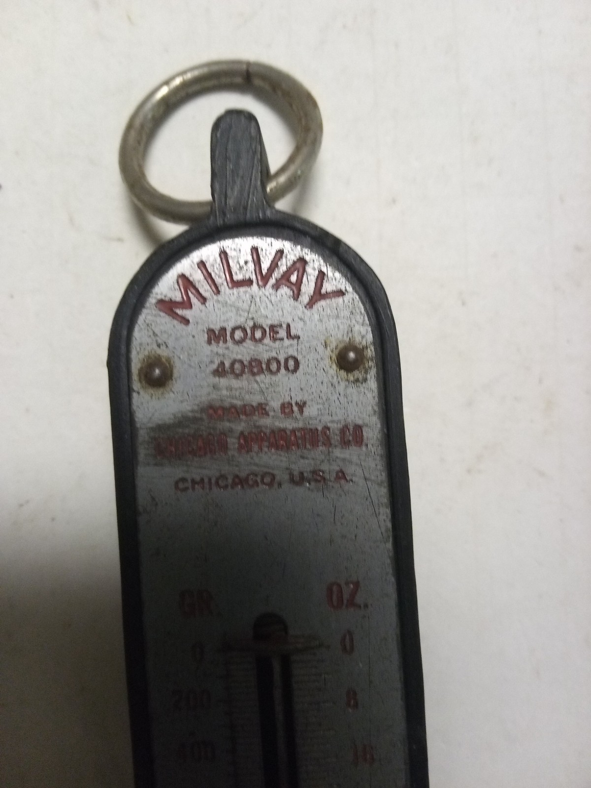 4 Different Hanging Spring Scales,2 Welch Grams/Ounces,1 Ohaus Grams,1 Milvay…