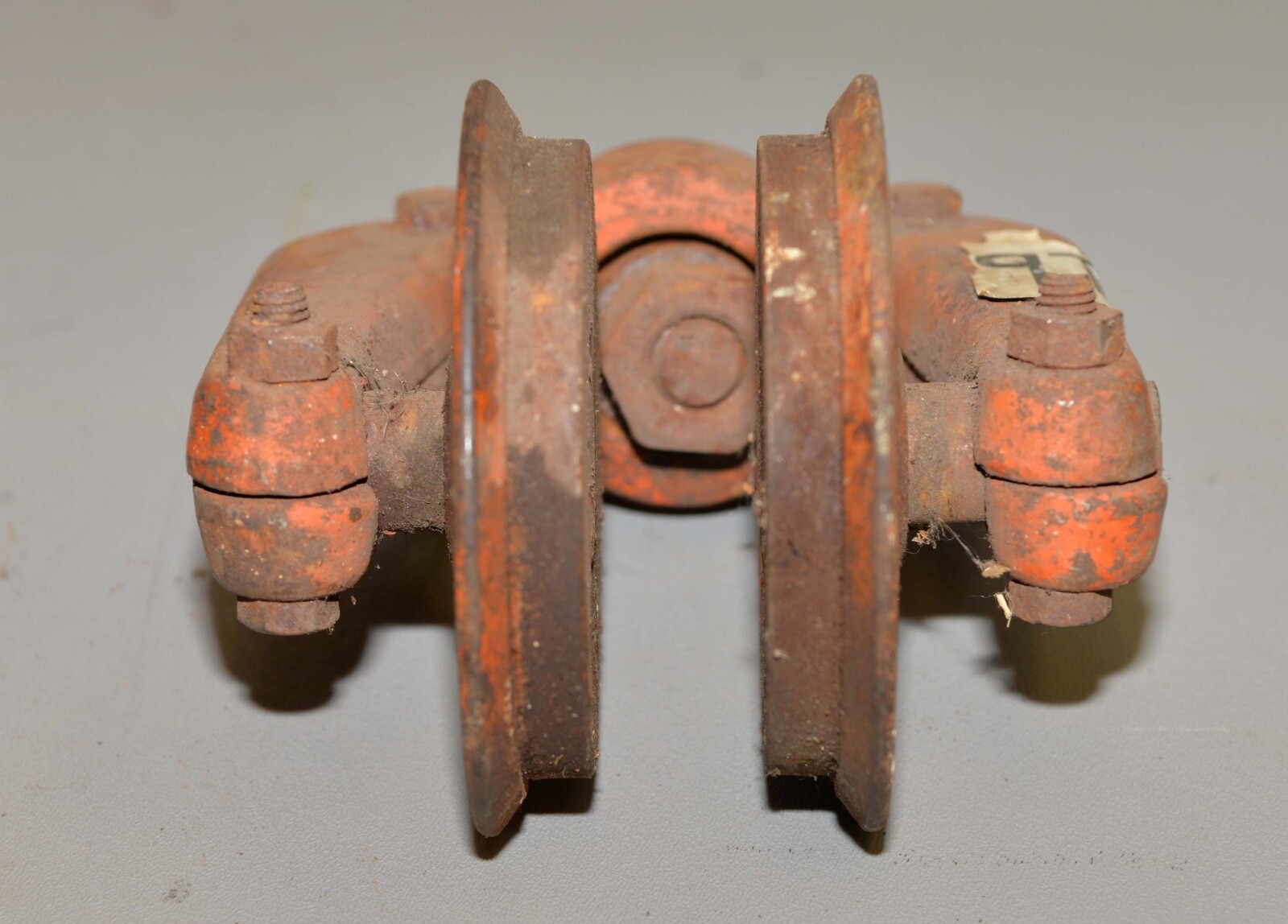 American Monorail 500 lb beam trolly cast iron chain hoist industrial shop tool