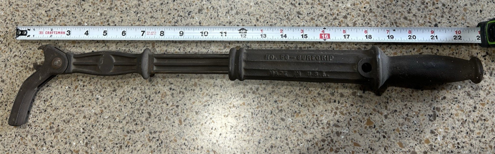 Vintage Sure Grip Model # 56 Bridgeport Steel Nail Puller !!READ VIEW!!!