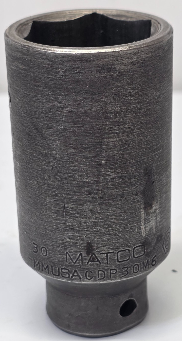Matco Tools 1/2″ Drive 30mm Metric 6 Point Deep Impact Socket CDP30M6
