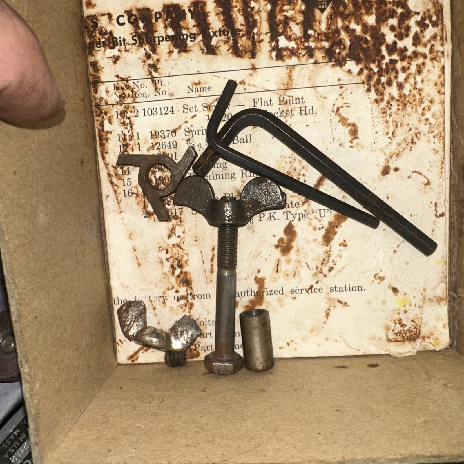 Vintage Millers Falls Router Bit Sharpening Fixture 6812 With The Original Box!￼