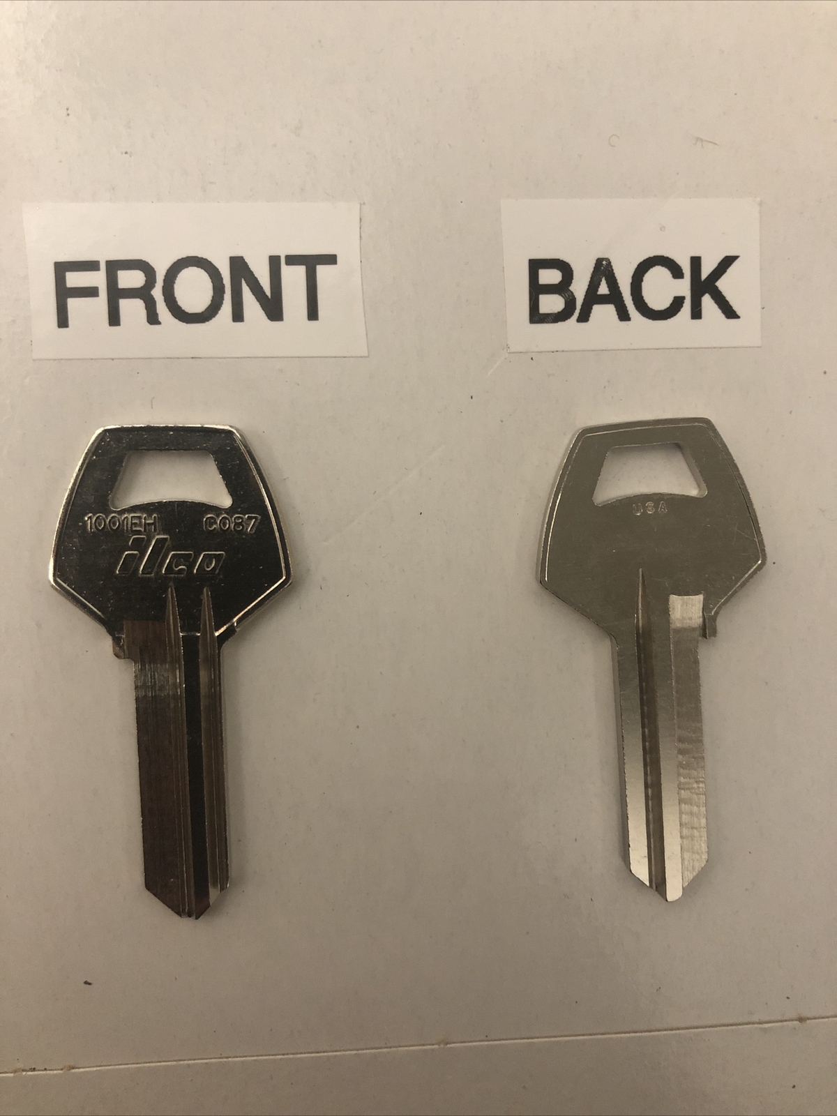 2PC – Ilco 1001EH/CO87 Key Blank For Corbi/Russwin Locks