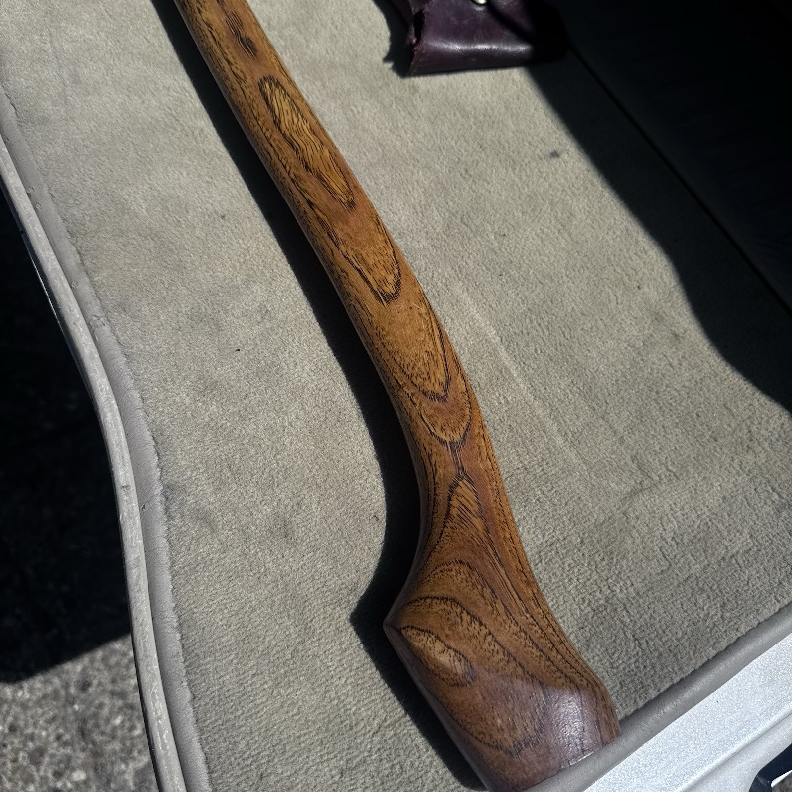 Honaker Blacksmithing Hand Forged Axe USA Custom w Leather Sheath 31in