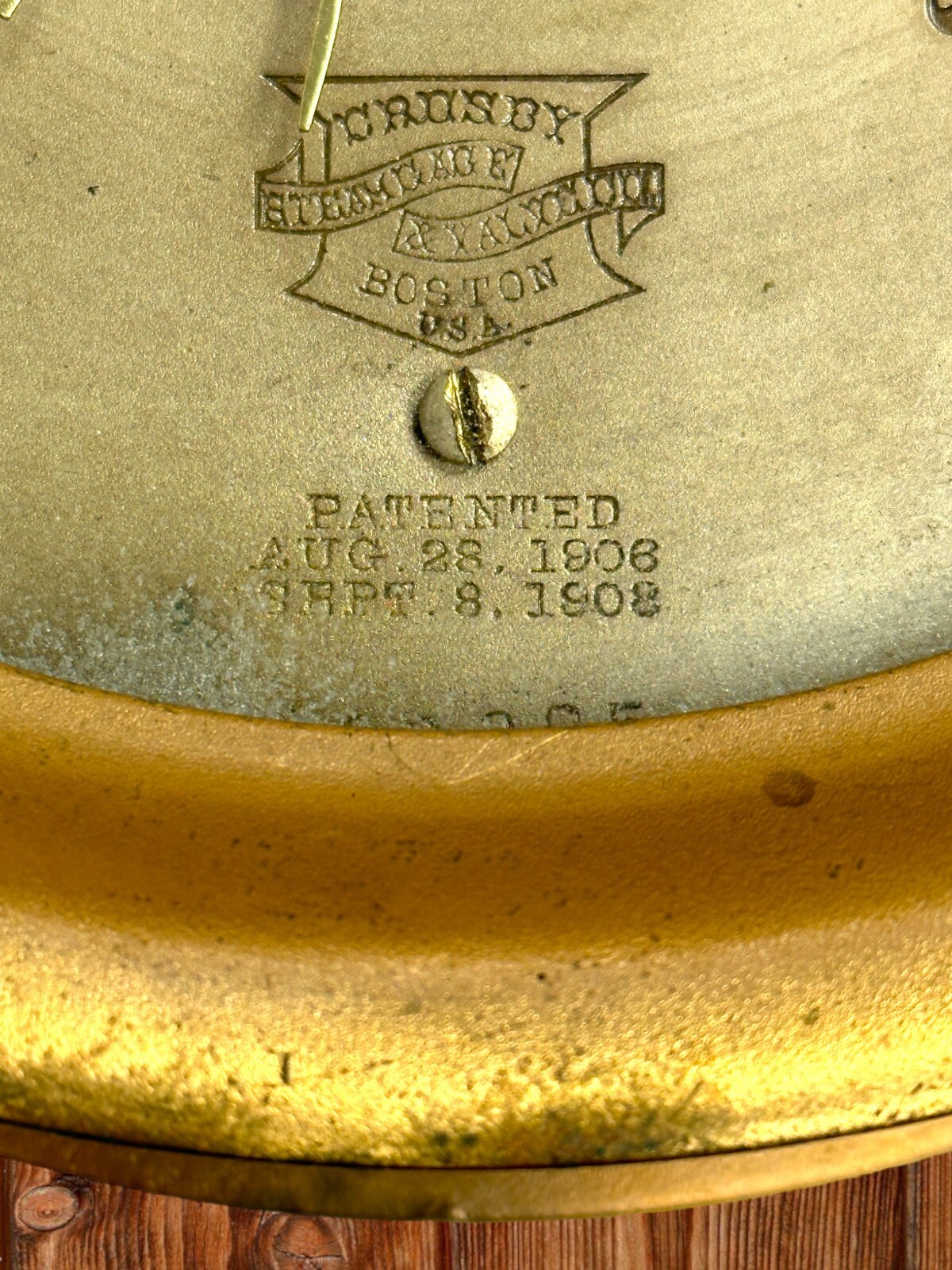 Crosby Steam Gage & Valve Co Gauge Clock