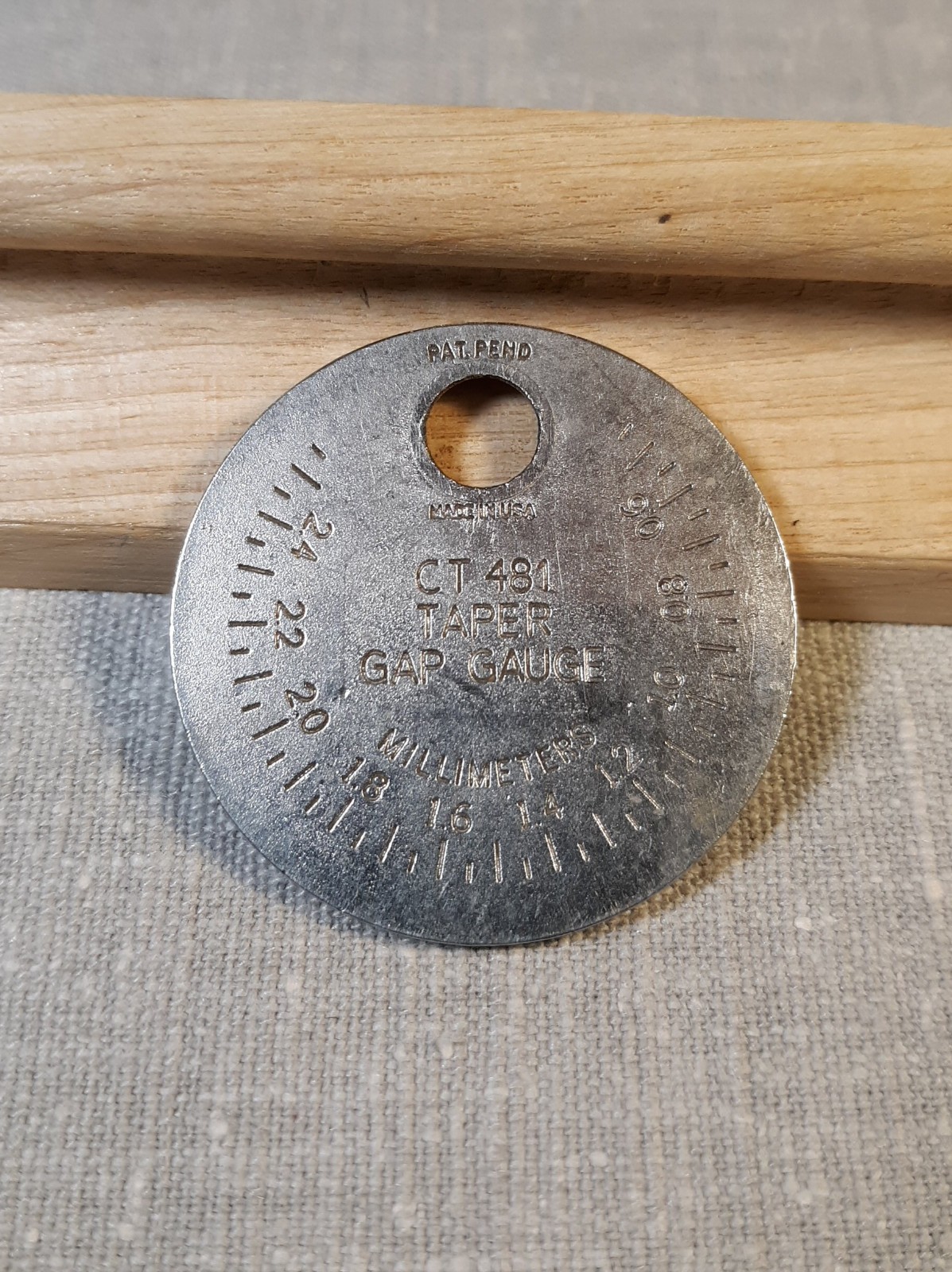 Champion CT481 Taper Gap Gauge; Inches & Millimeters