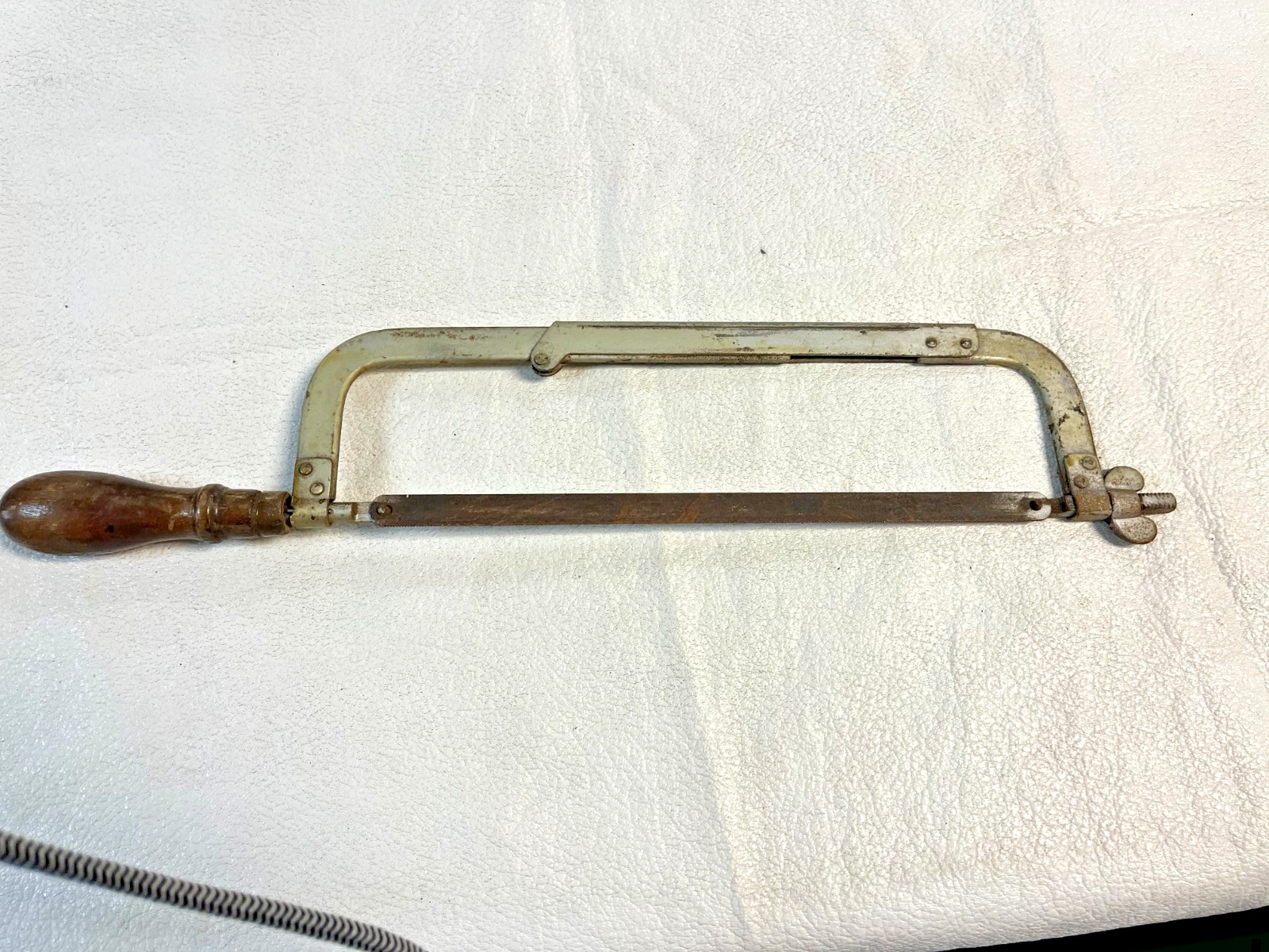vintage MCO Wood Handle Hacksaw 17.75″ long – Made in USA