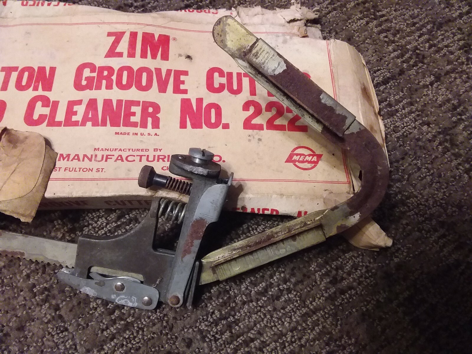 ZIM PISTON GROOVE CUTTER AND CLEANER 222 NOS