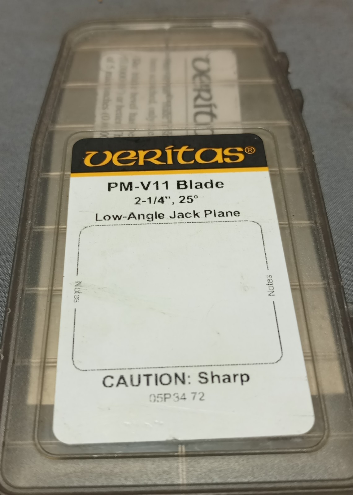 Veritas PM-V11 Blade 2-1/4″ 25° Low Angle Jack Plane