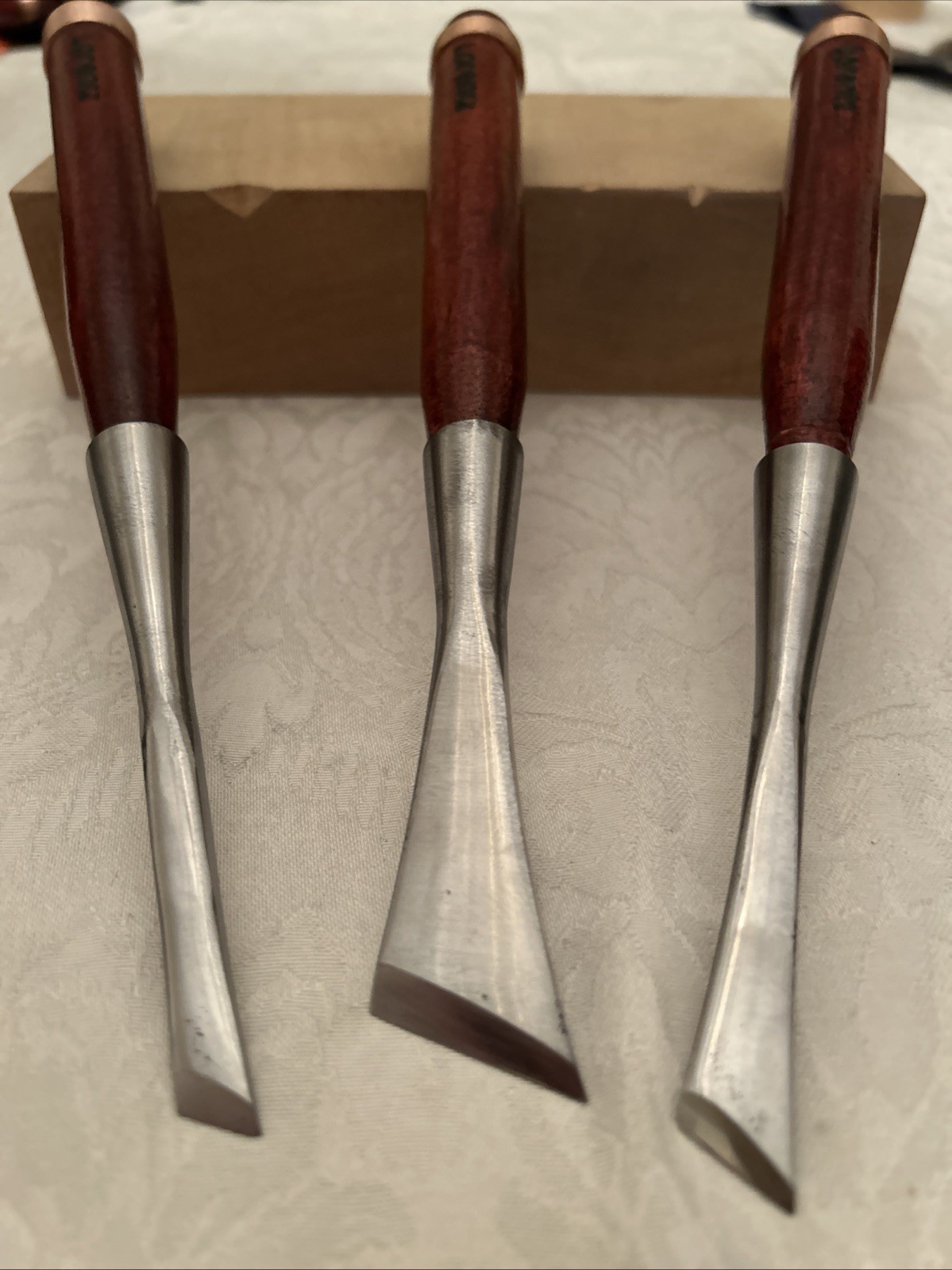Socket Skew Chisel Set Of 3, Sweep # 1s / 10, 15, 26mm