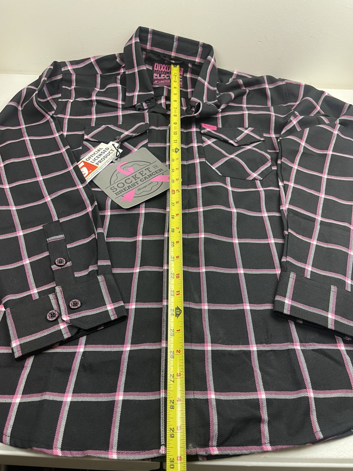 DIXXON FLANNEL CO. 2025 BREAST CANCER PROMO XLARGE SHIRT “The Hope” Snap On