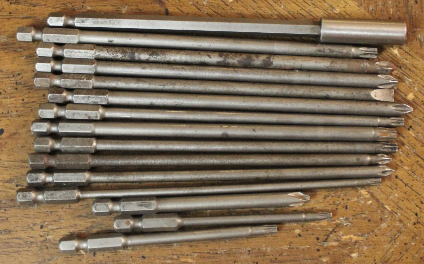 Mac Tools 16 Piece Quick Change Fastner Bit Set QCAS16 “INCOMPLETE SET 15 TOTAL”
