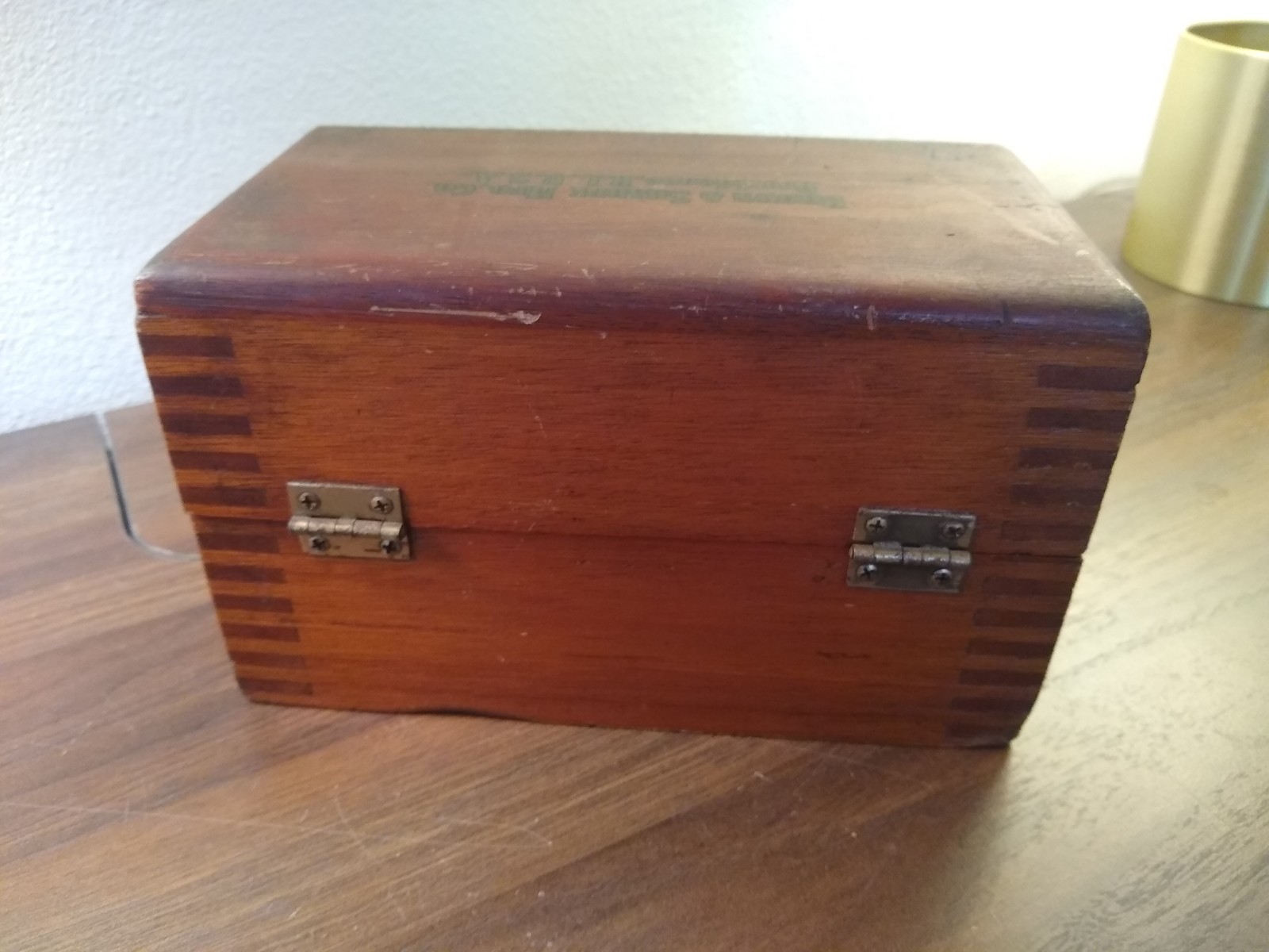 Vintage Brown & Sharpe Manufacturing Company Wooden Case