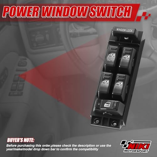 Window Switch Driver Side,Nikimotorsport Power Window Switch Chevy-15062650