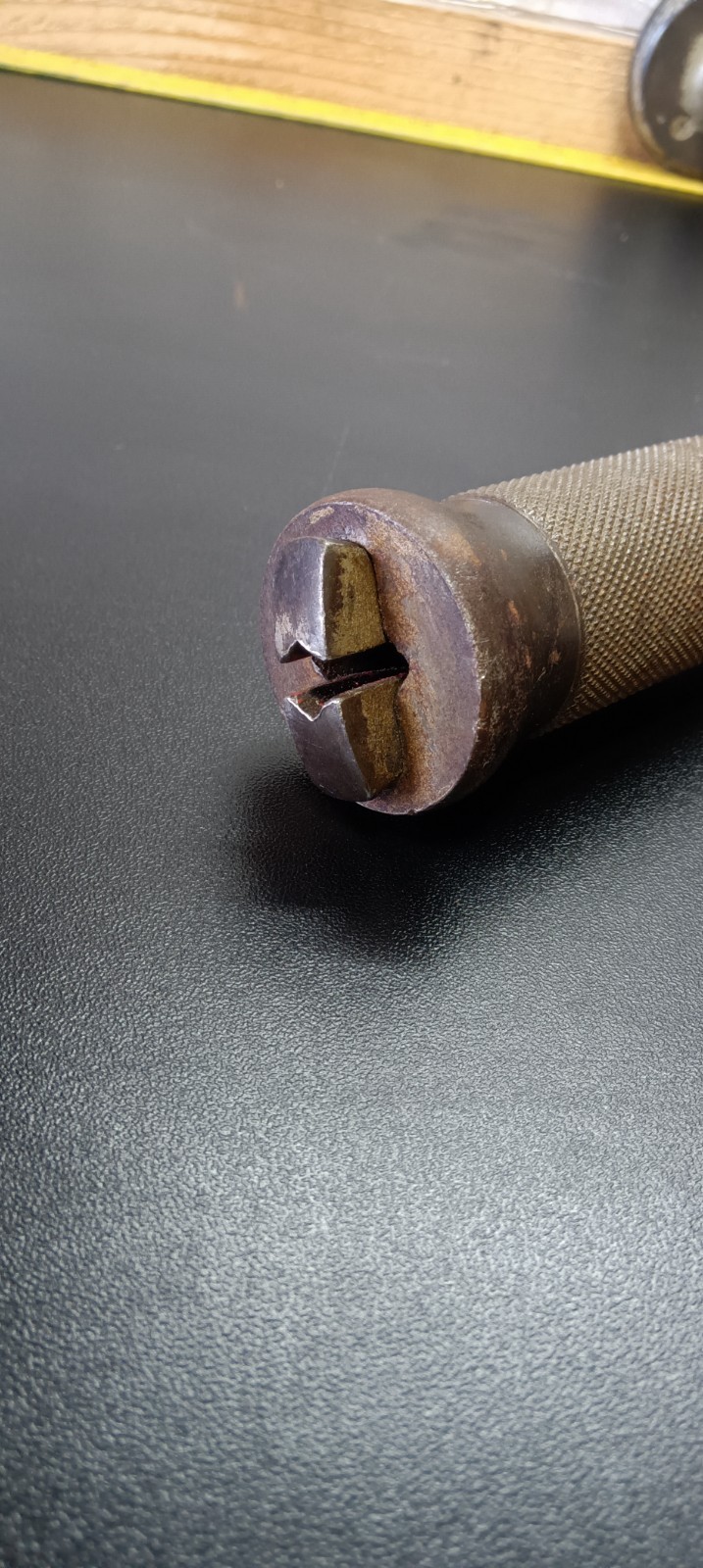 John S Fray Company No.3-7sp Hand Drill Bit Brace exide battery Vintage