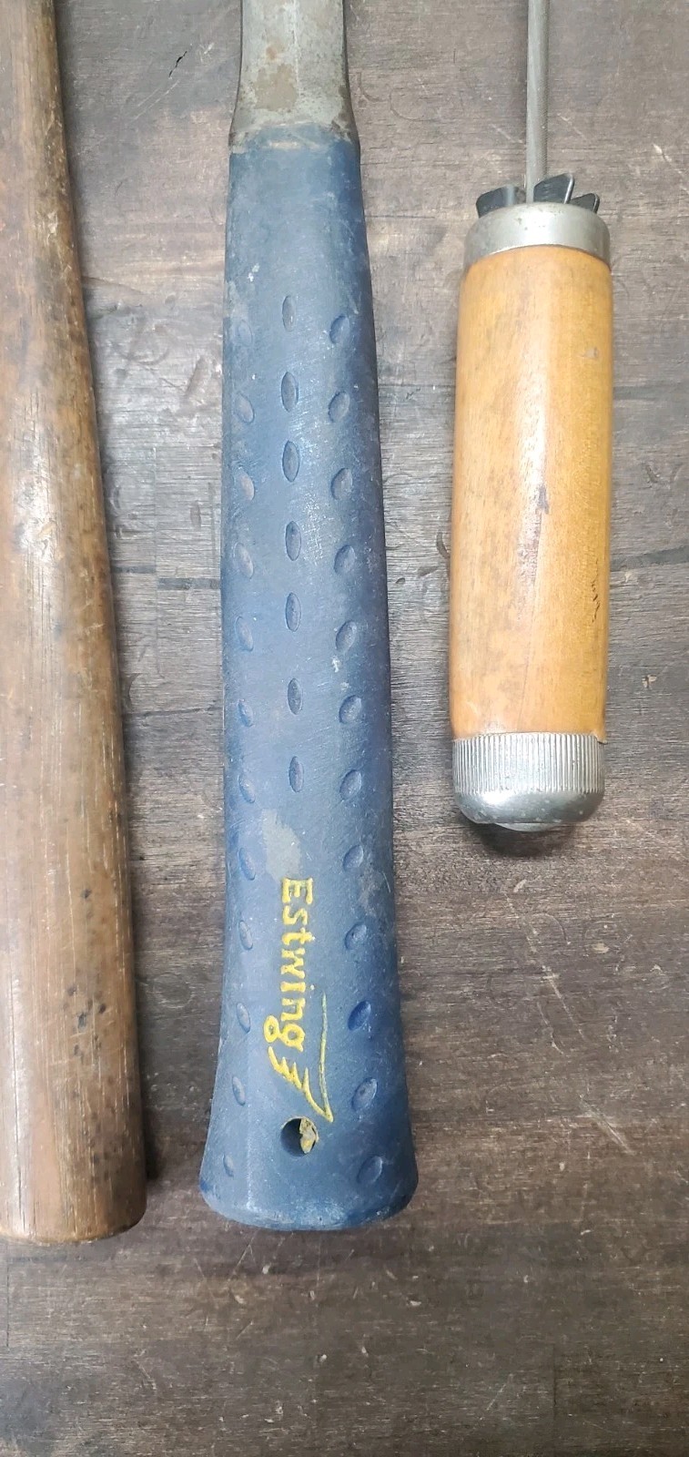 Vintage Estwing 28 oz Hammer LOt E3-28S, w/ 2 Channelock Ballpeen Hammers, FILES