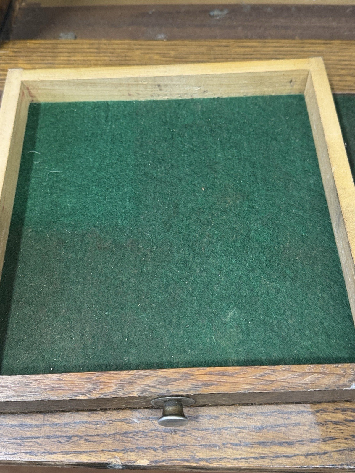 antique quarter sawn tiger oak machinist box 11 drawer Gerstner original 20 “