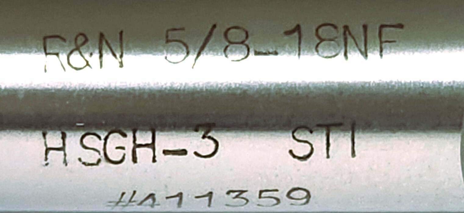 R & N 411359 5/8-11 NF HSGH3 4FL STI PLUG HAND TAP (NEW)