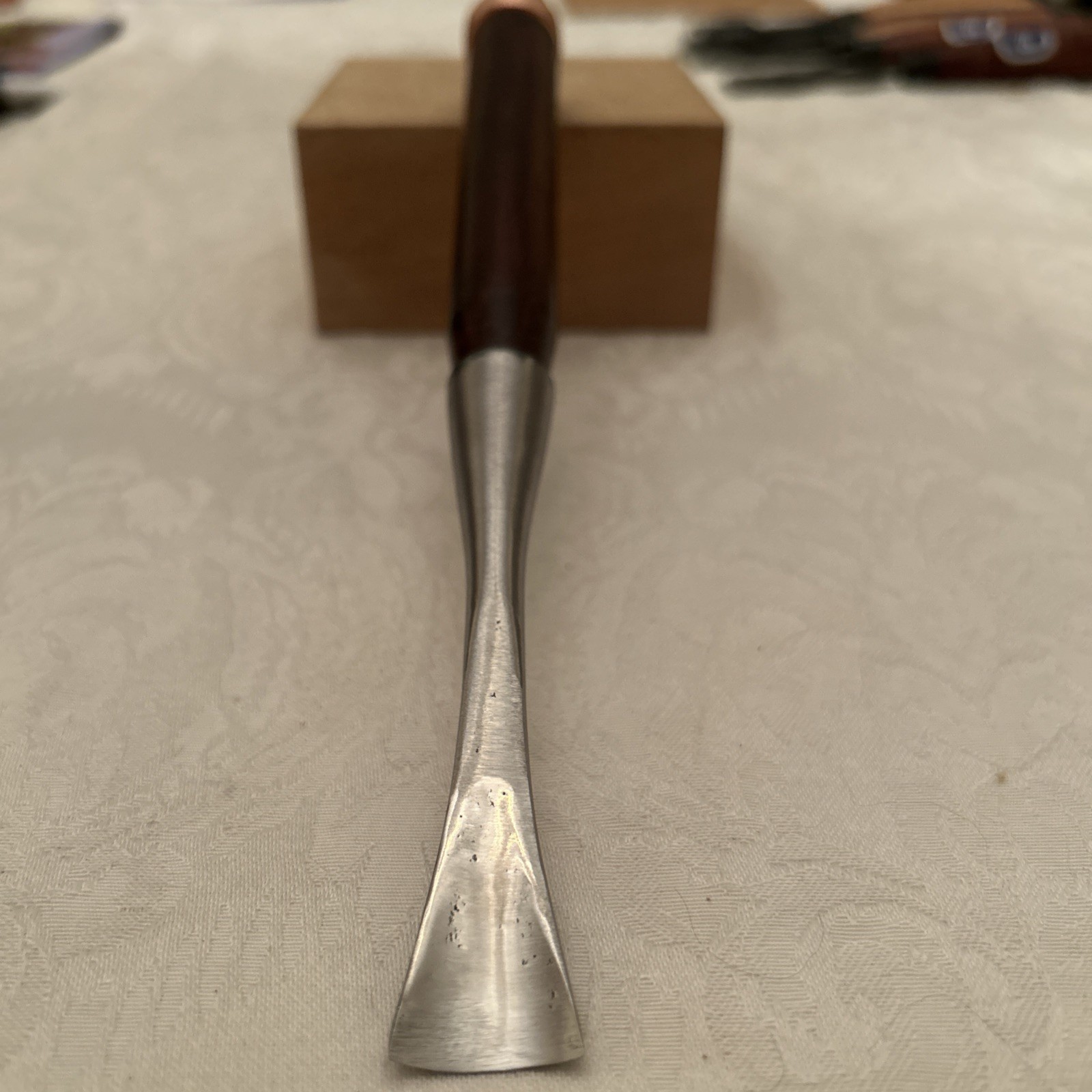 Custom Forged Long Neck Socket Gouge Chisel # 7 / 20mm Fishtail Guaranteed Sharp