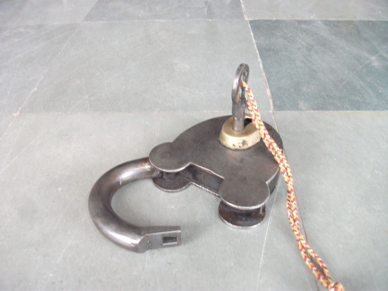 Vintage Micky Mouse Face Iron Handcrafted Unique Shape Fine Padlock