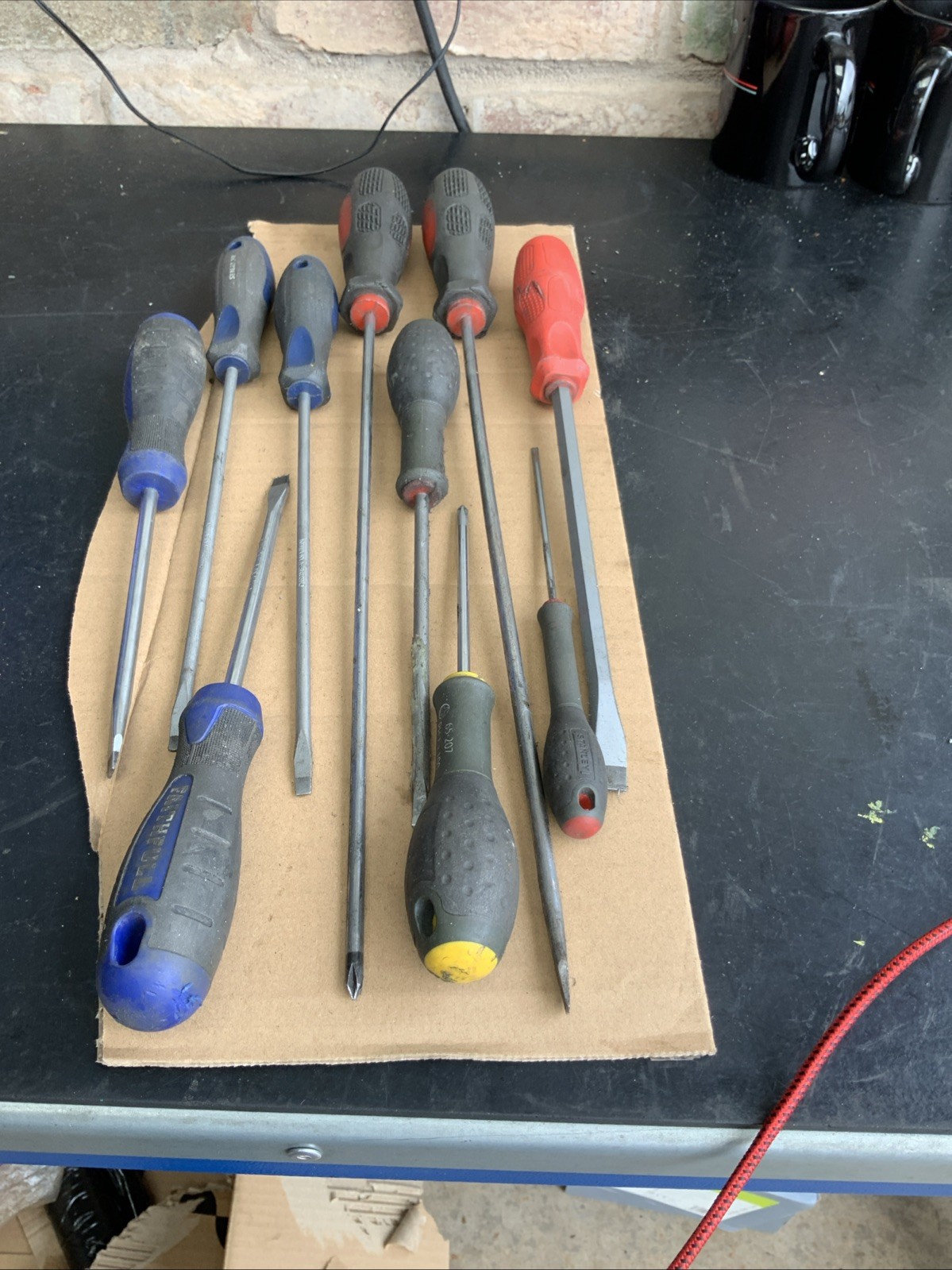 Mix Job Lot Of Screwdriver Used Some Need Cleaning Long Senator Stanley