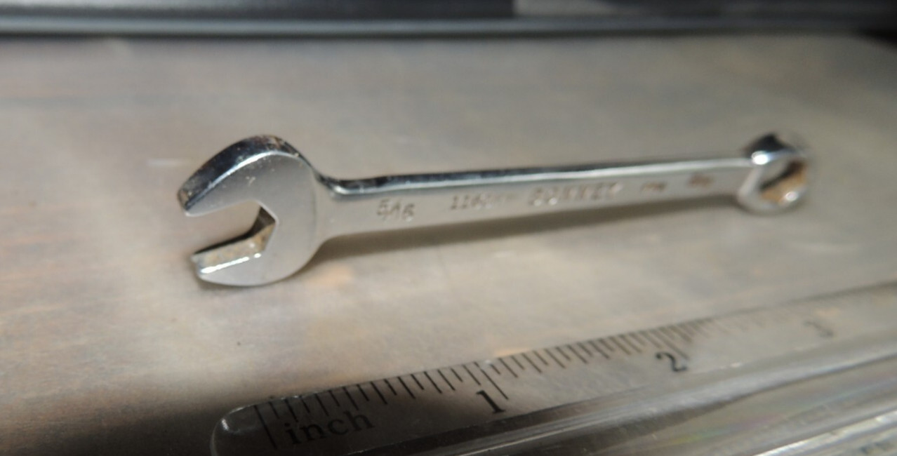 VERY NICE 5/16″ Vintage Bonney 1160H Combination Wrench, 6-POINT HEX, USA, 4.25″