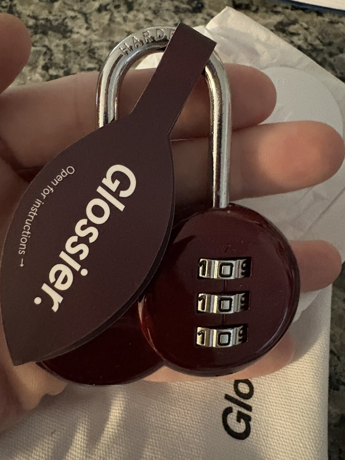 Glossier Black Cherry Padlock Limited Edition (IN HAND) (SHIPS NOW)✅