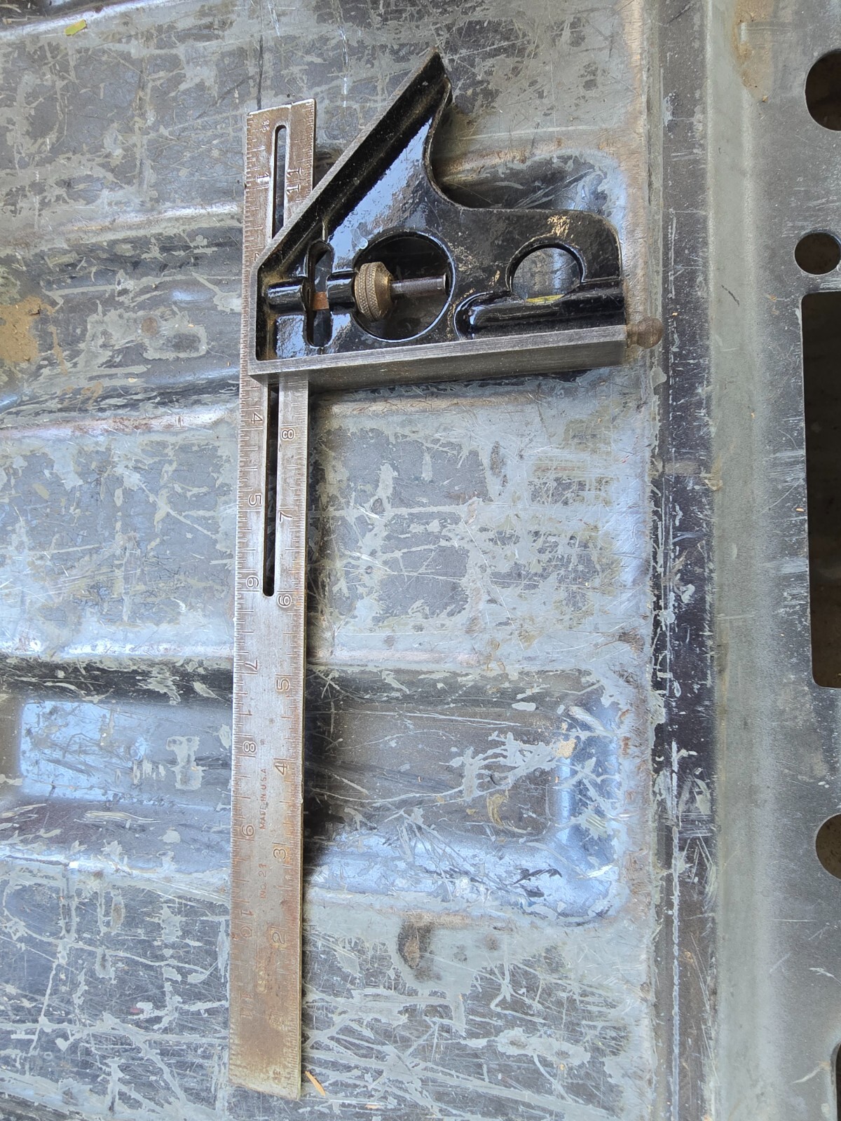 VINTAGE STANLEY NO.21 COMBINATION SQUARE