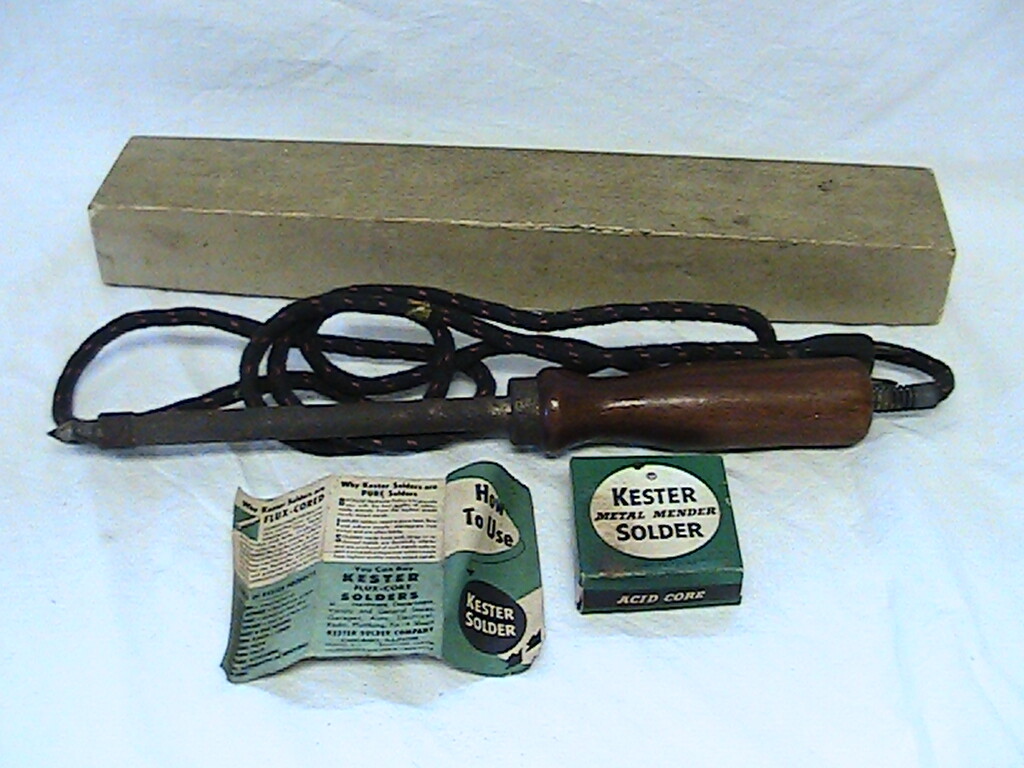 1 USED DUNLAP ELECTRIC SOLDERING IRON #5408 80 WATTS 110-120V AC/DC SEARS
