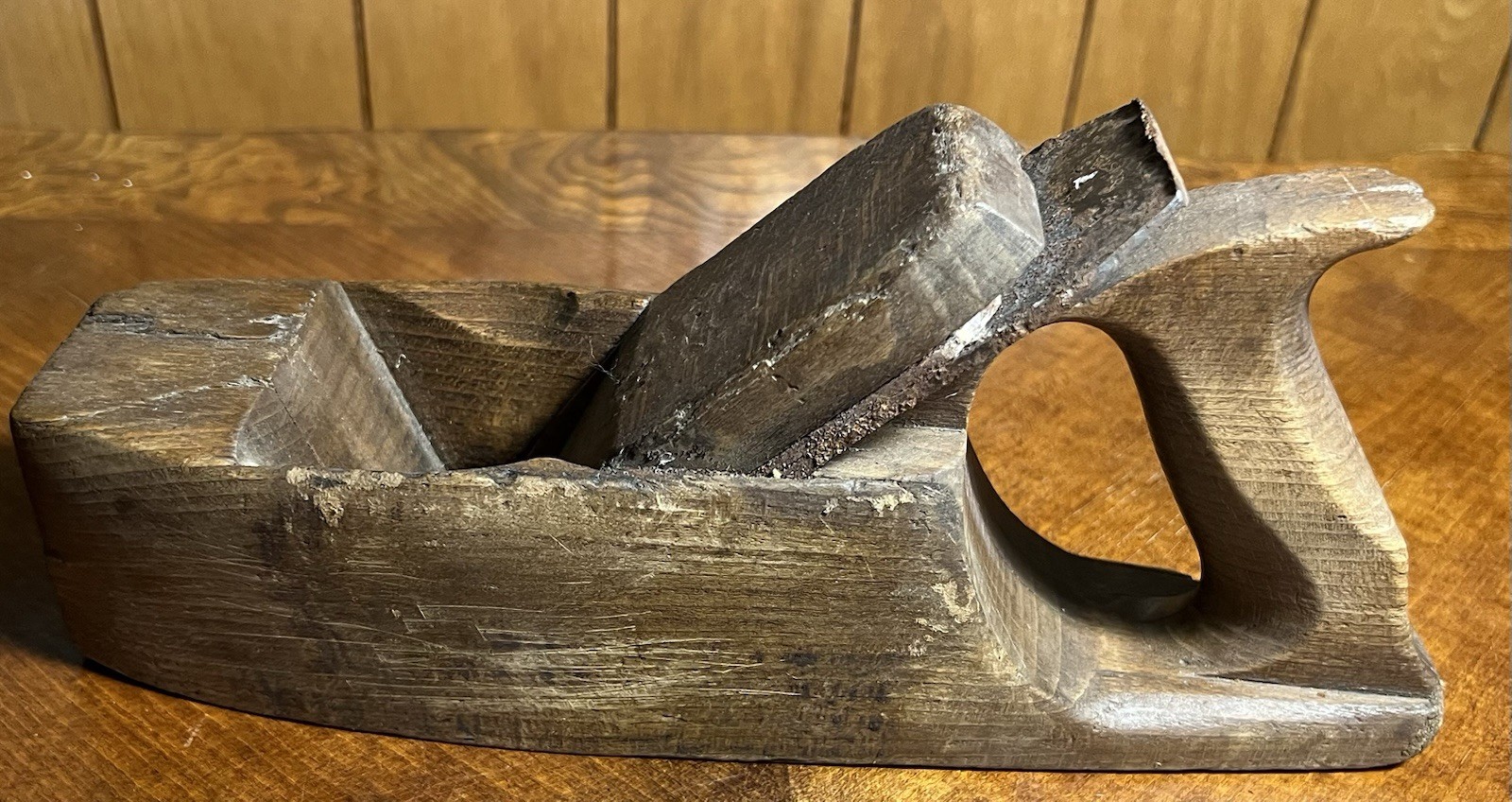 2 Auburn Tool Company Antique Wood Plane With New York Tool Company Block