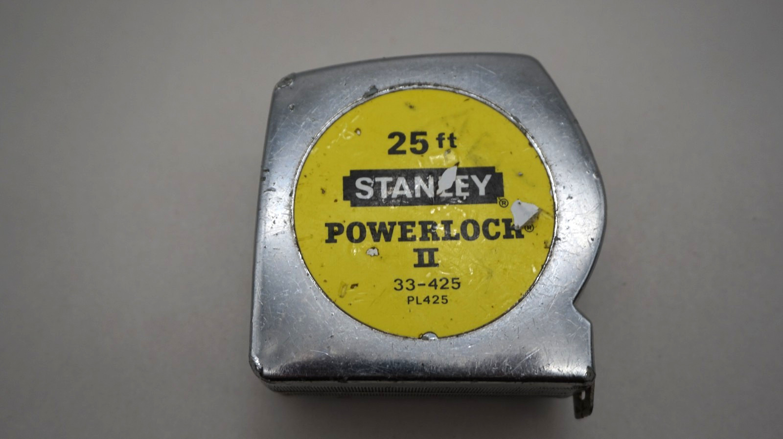 Stanley Powerlock II Tape Measure 25 Ft 33-425 Made USA Vintage Good Condition