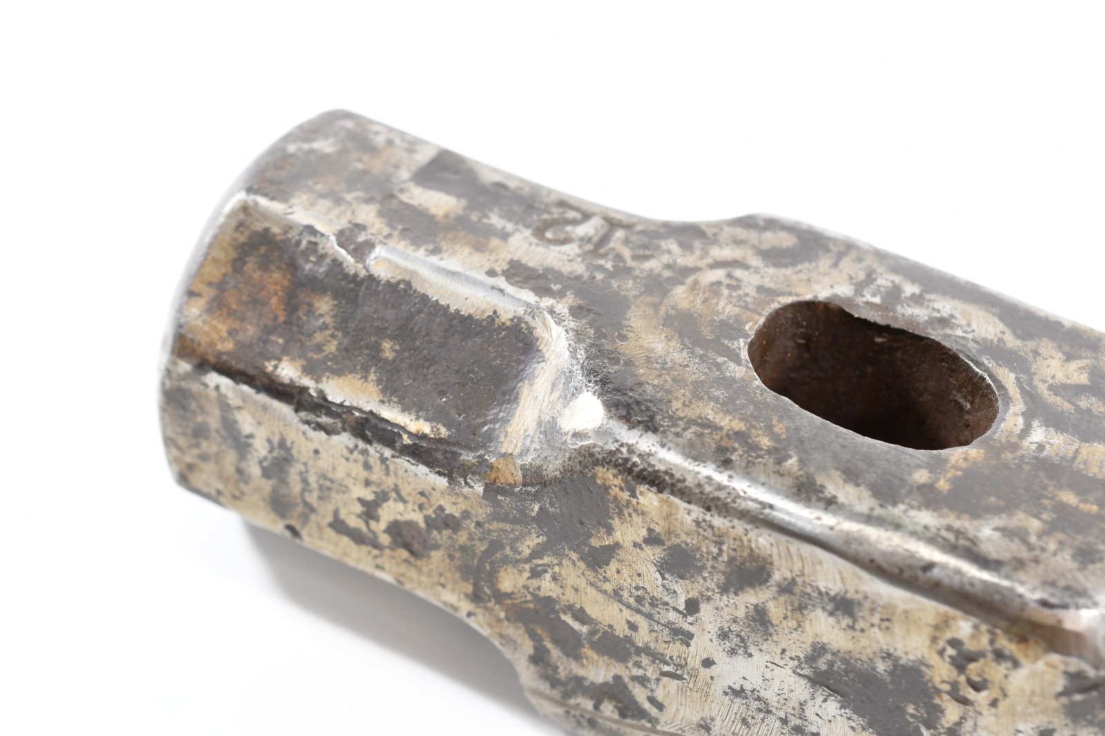 Vintage Blacksmith Warwood Straight Peen Sledge Hammer Head 12lb O500
