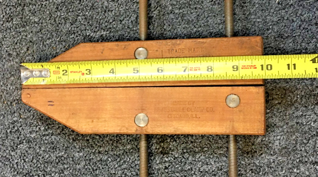 JORGENSEN Adjustable 10″ Wood Clamp Wooden Vice Carpenter Tool, VINTAGE
