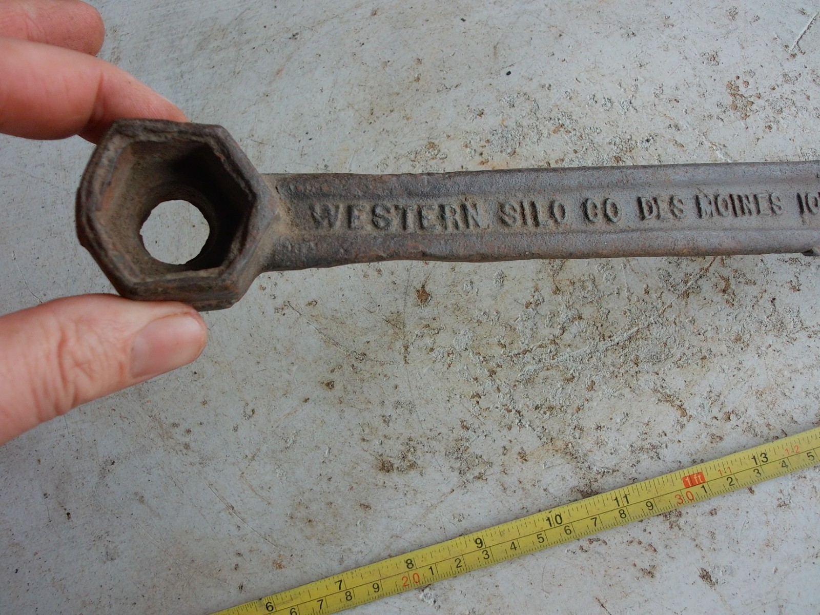 Vintage Farm Implement Wrench Tool Champion Western Silo Co. RARE! Lot 25-52-C
