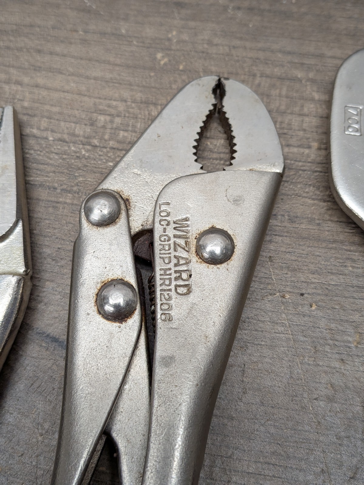 VINTAGE PETERSEN VISE GRIPS 4LN, 6LN, LOCKING PLIERS, WIZARD HR1206 USA, 5PC