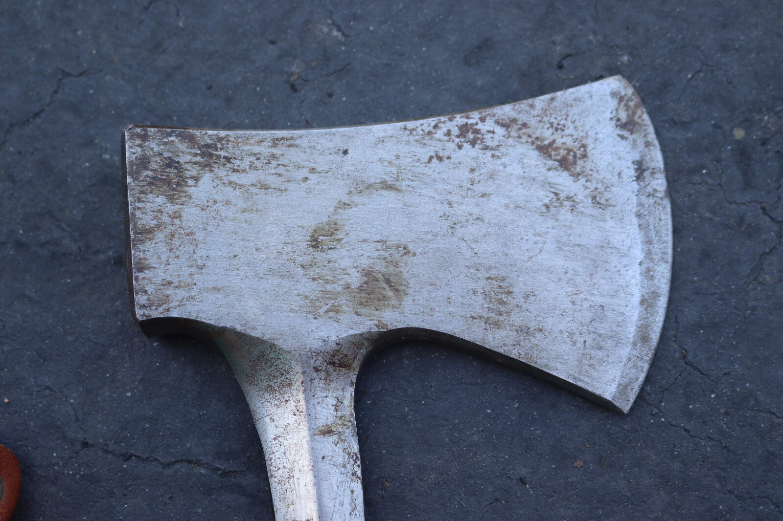 Vintage Estwing Ax Axe w/ Stacked Leather Handle & Sheath 24A USA 13″ Long