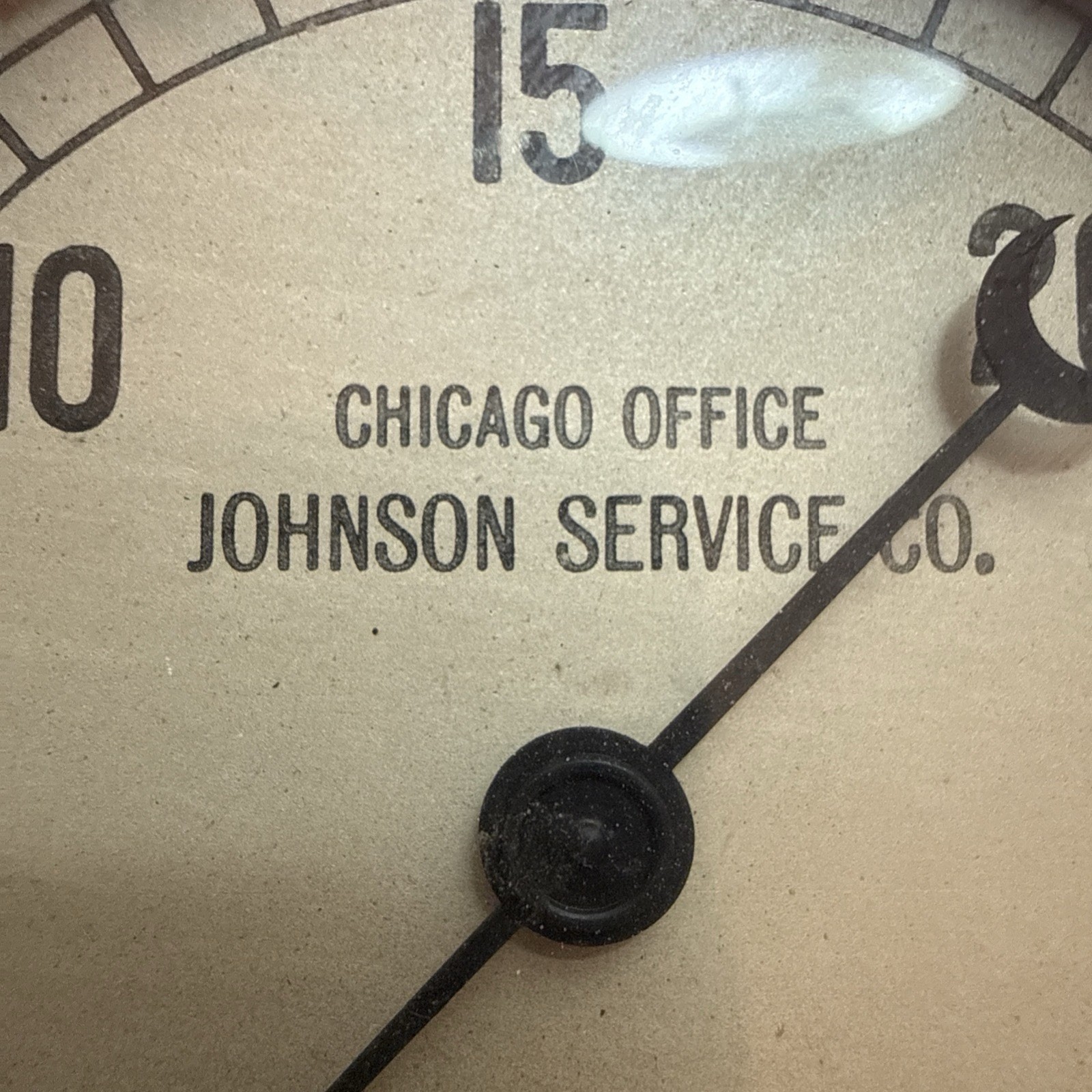 Vintage Air Pressure Gauge Jas P Marsh & Co Johnson Service Co. Steampunk