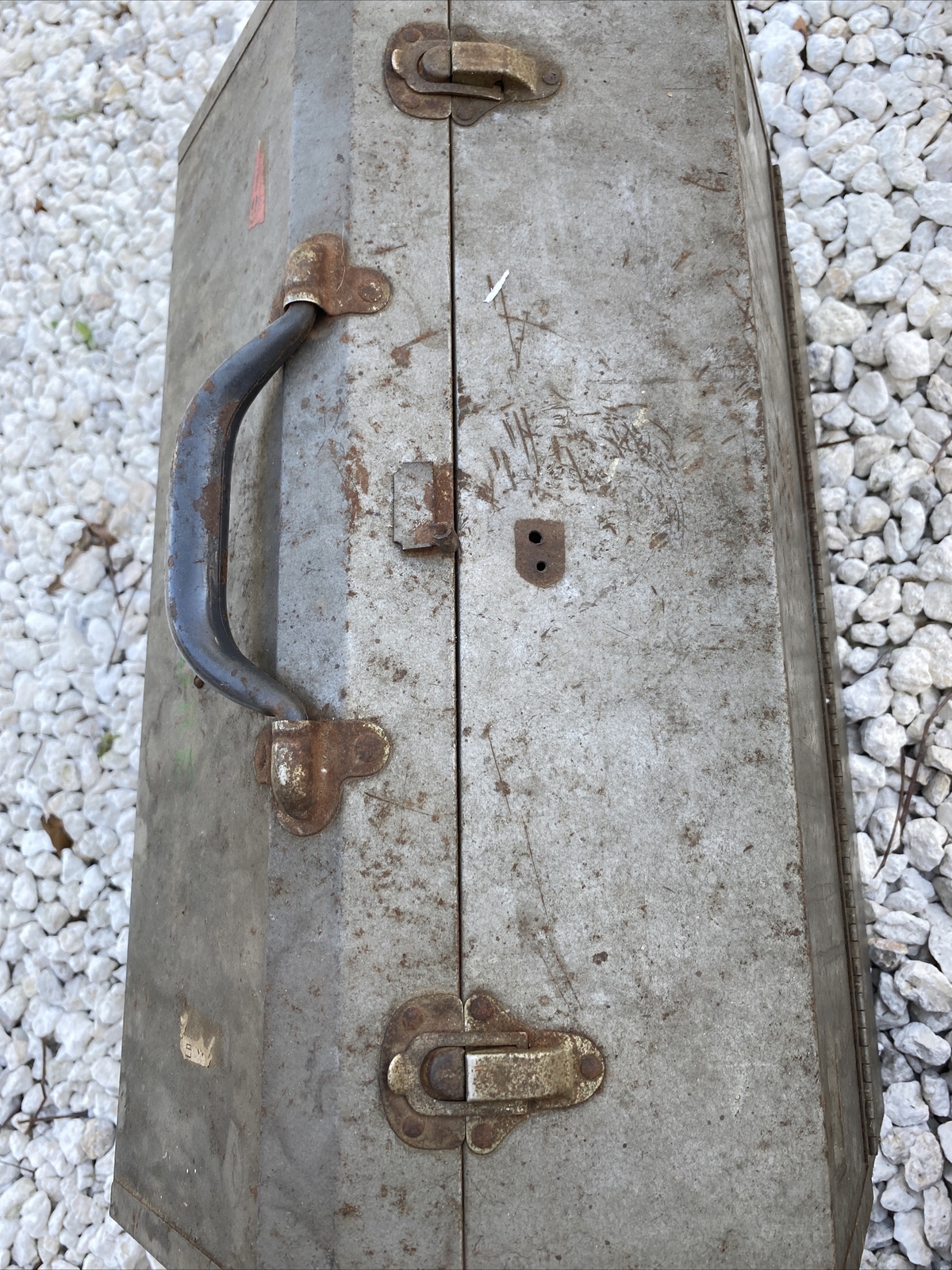 Possible Blue Point Unknown ? KRW48 Cantilever Toolbox Folding Accordion RUST