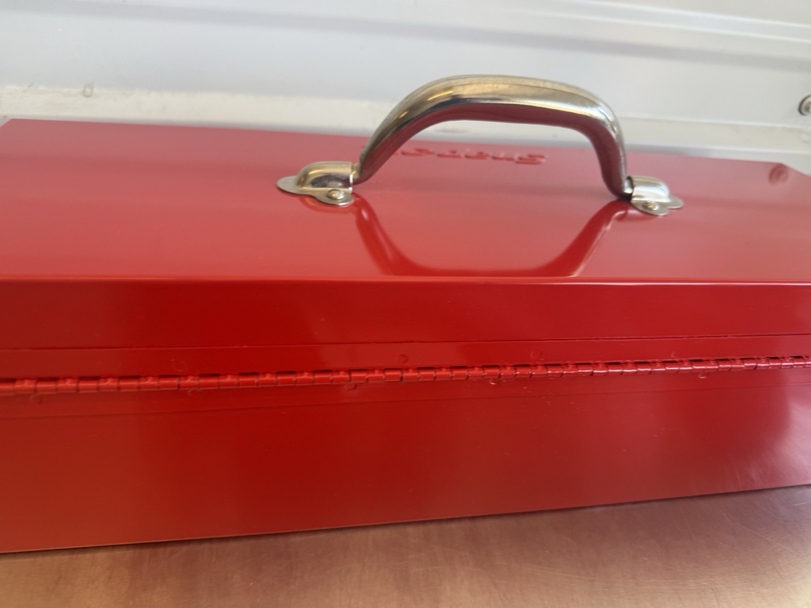 Vintage Snap On Red Handheld Tool Box Removable Divider Tray KRA 250B