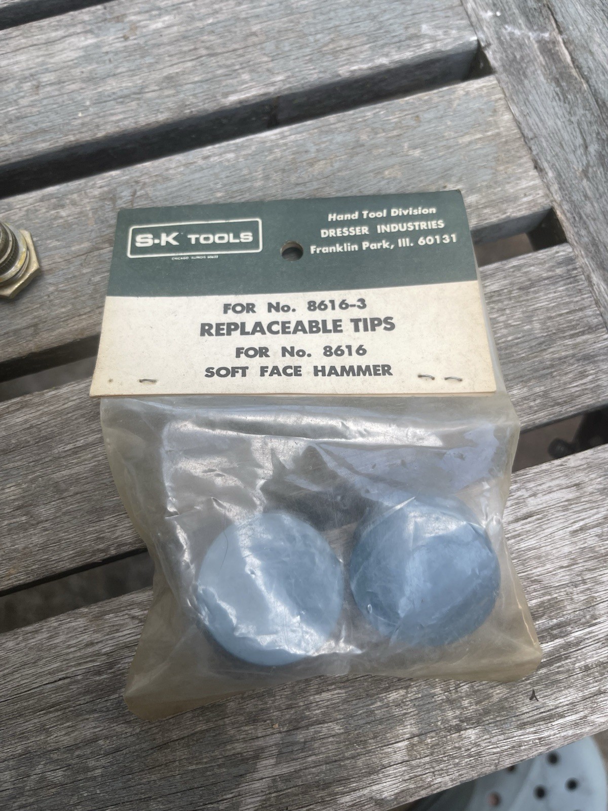 NOS SK Tools S & K 8616 -3 Professional Replacement Soft Hammer Tips