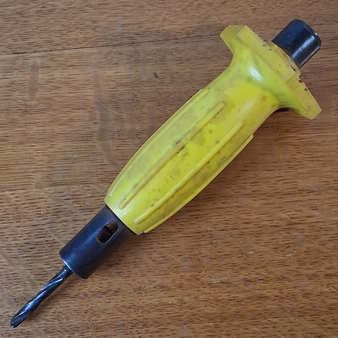 Diamond Hammer Drill, Looks Like Flexco Cracking Chisel But With Twist Drill Bit