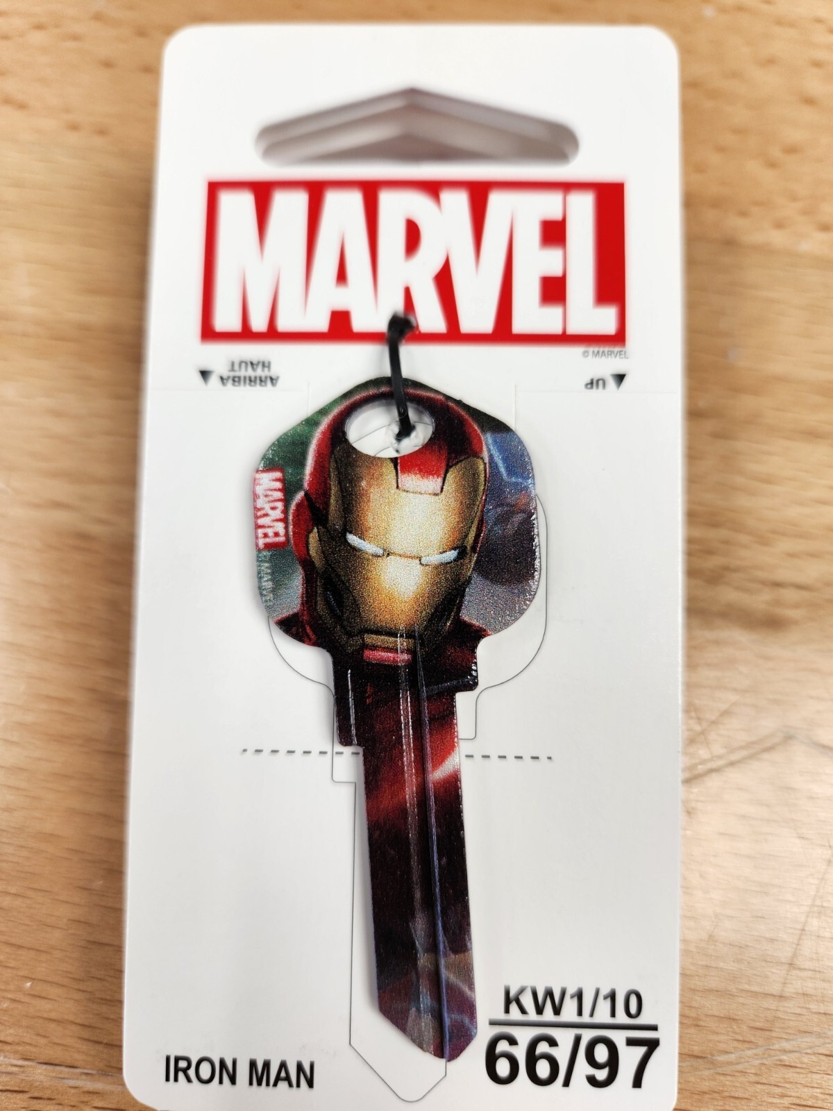 MARVEL IRON MAN KWIKSET KW1/KW10 KEYBLANK
