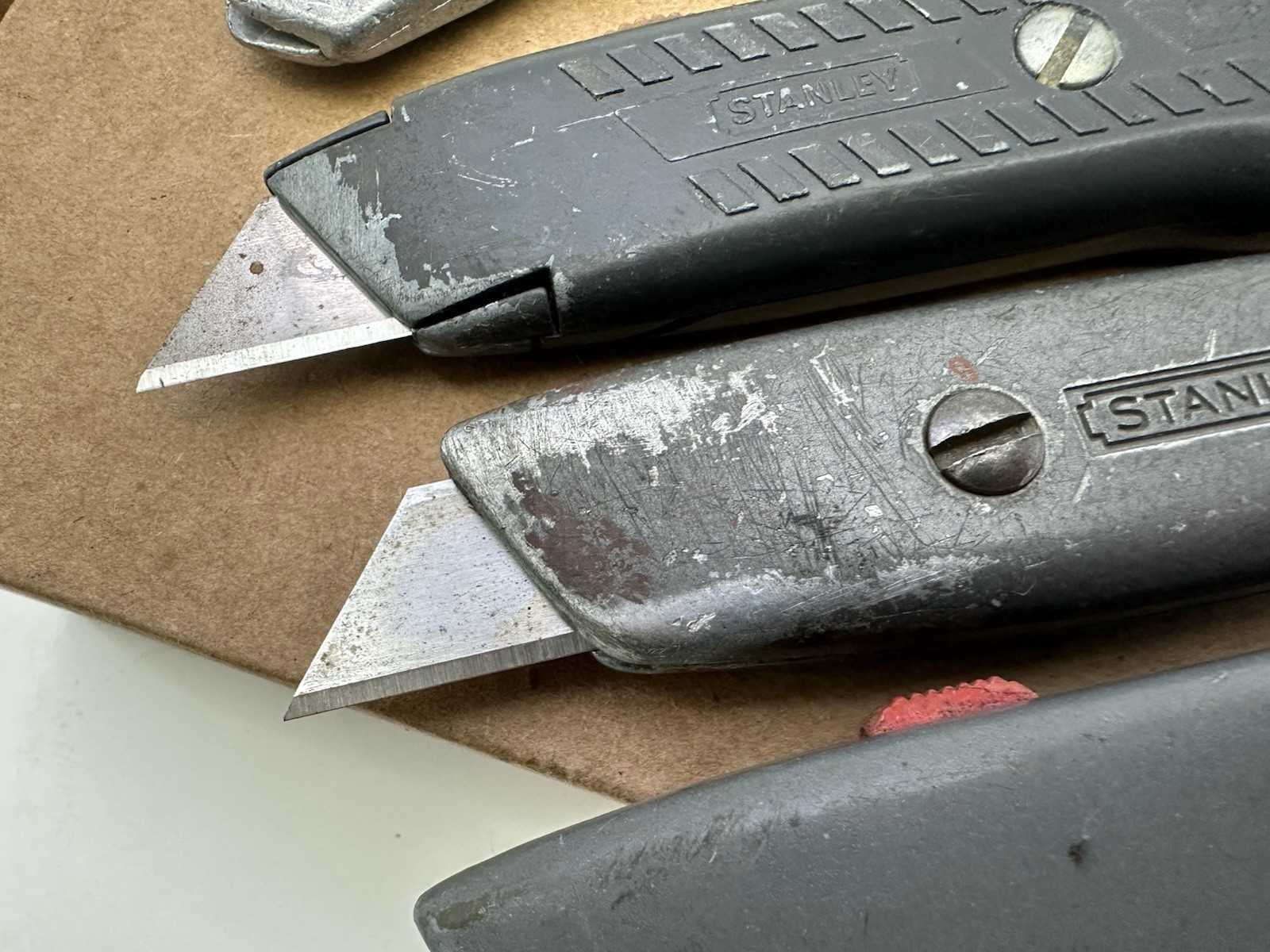 VINTAGE Utility Knife LOT STANLEY Allway Orcon 4 Pieces All Made In USA