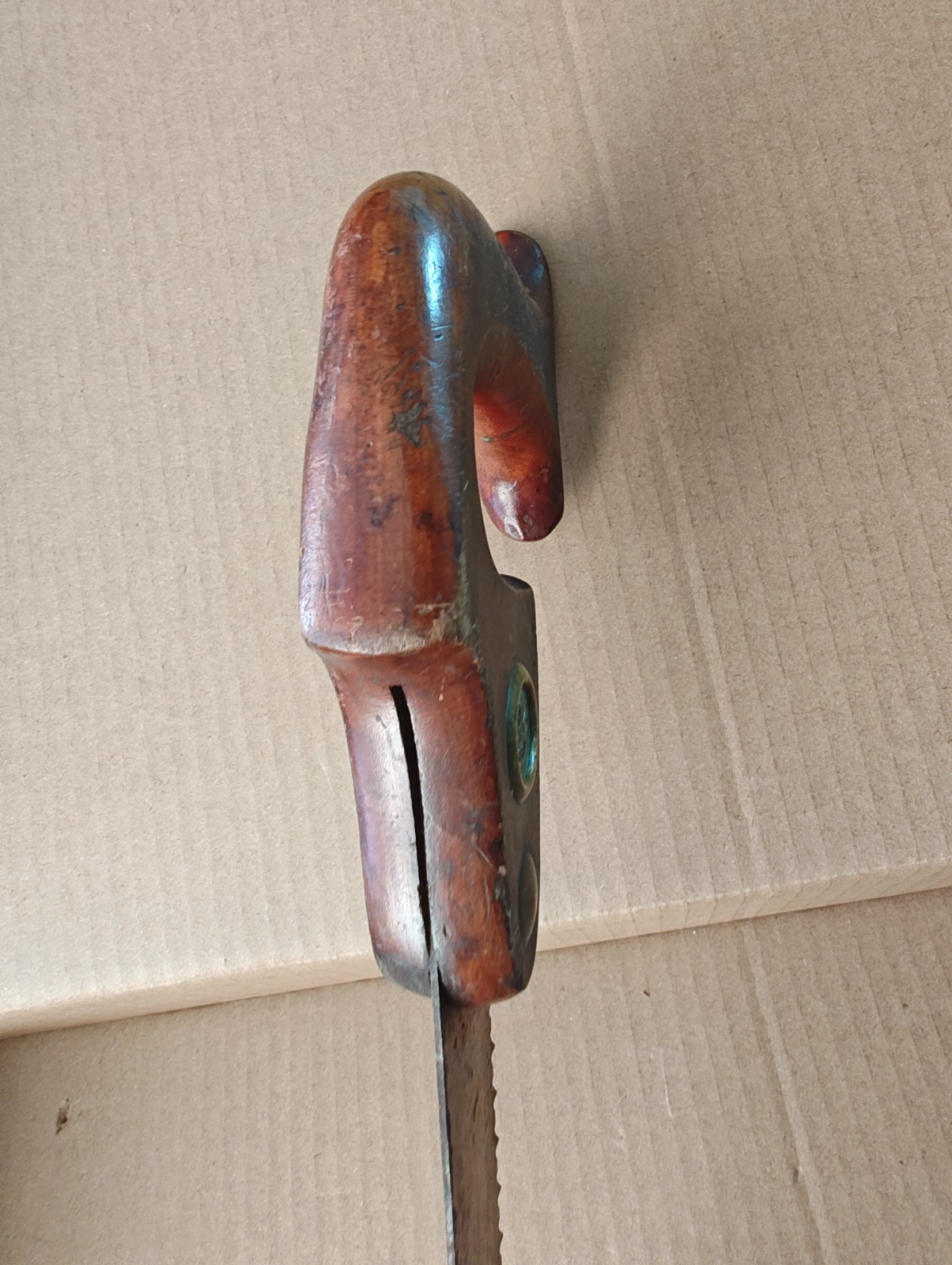 Vintage Richardson Keyhole Compass Saw Newark N.J. – W/ Craftsman blade.
