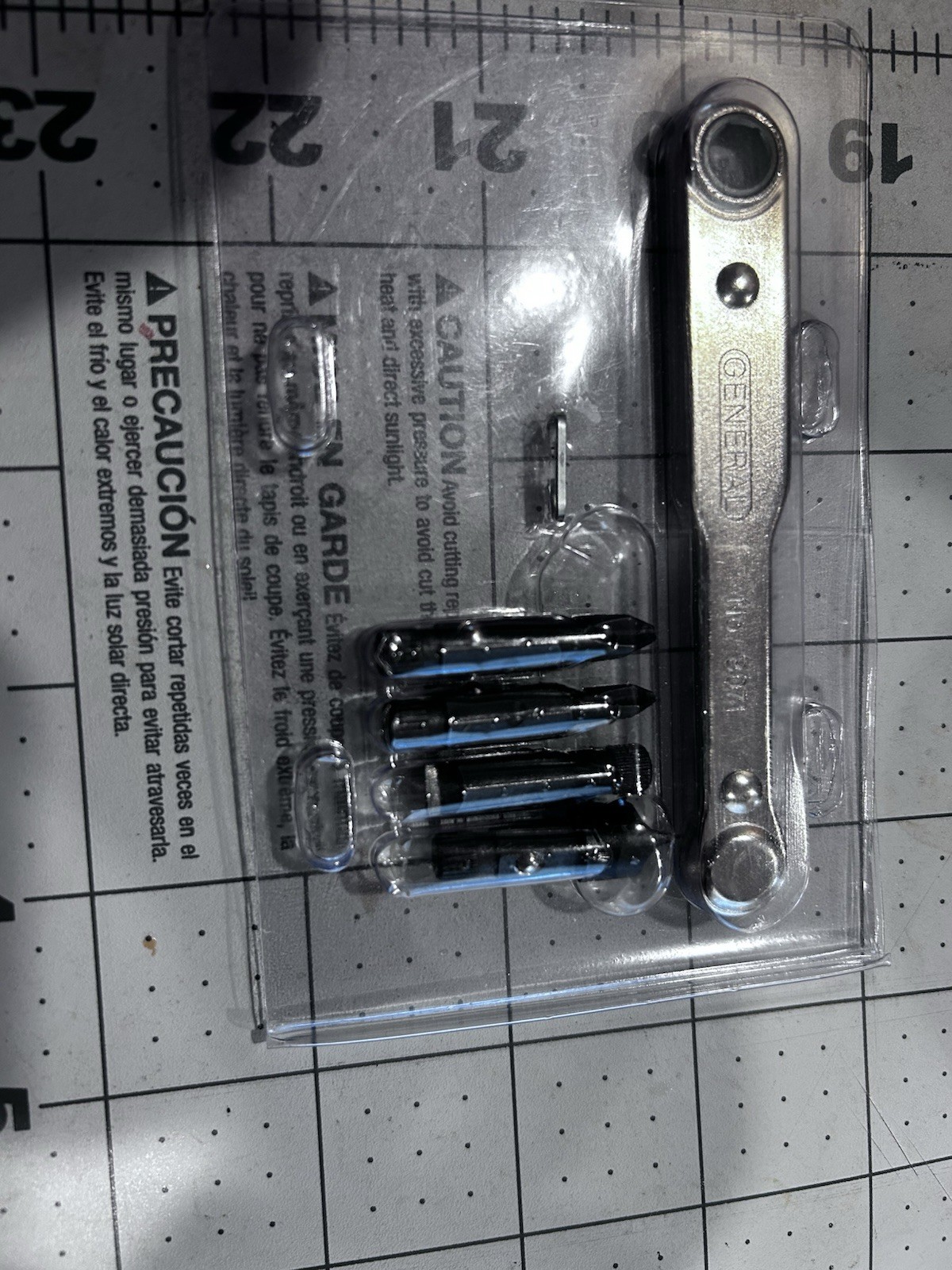 Vintage General Hardware Mfg Co Inc No. 807-X Ratchet USA NEW W/BITS