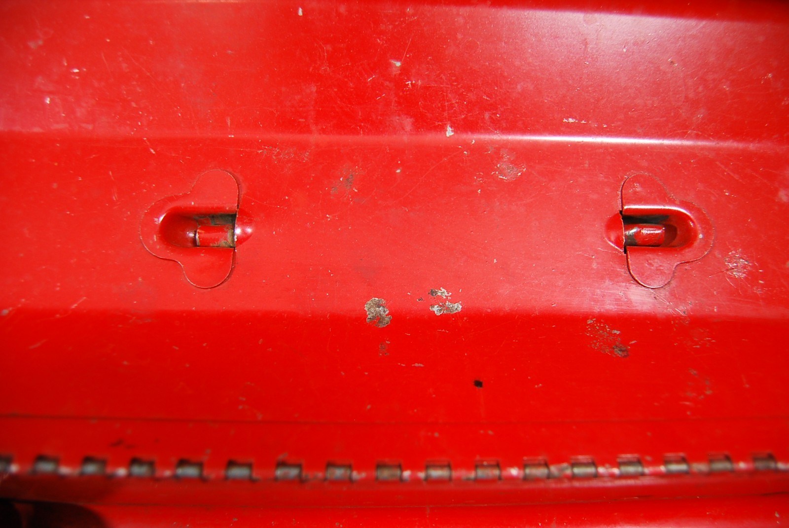 Craftsman USA 1950s Vintage Tool Box Tombstone Metal with Socket Tray RARE HTF